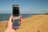 Phone the beach