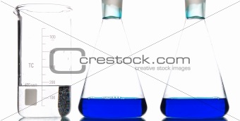 chemical glass with solvents