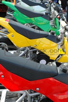 colorful motorcycles