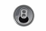 Open soda can lid on white background