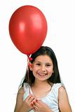 girl and a red balloon