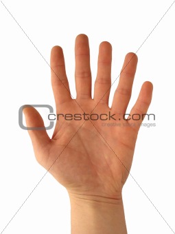 Hand with six fingers