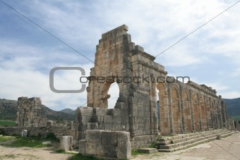 Perspective of roman archs