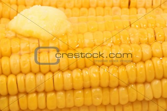 Sweetcorn with melting butter