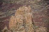 La Cathedral rock, climbing spot at Tenerife island