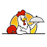 Cartoon Chicken Food Tray