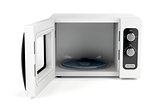 Open microwave oven
