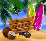 tropical vector background