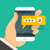 Password entering on smartphone - smart phone login