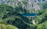 Alpine lake in summer season