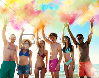 Colourful summer for a group of friends