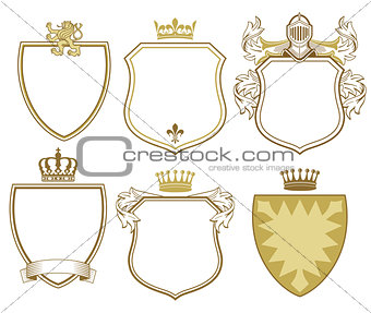 6 Princely coat of arms and shields