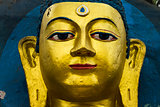 buddha open eyes statue