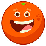 cartoon orange fruit character