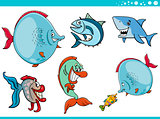 sea life fish characters collection
