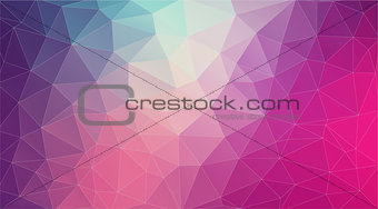 Flat 2D bright violet abstract triangle shape background