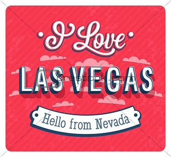 Vintage greeting card from Las Vegas - Nevada.