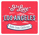 Vintage greeting card from Los Angeles - California.