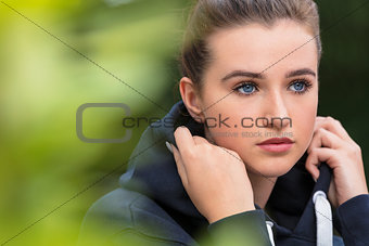 Sad Female Teenager Girl Young Woman 