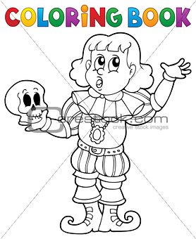 Coloring book actor theme 1