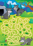 Maze 29 with wolves