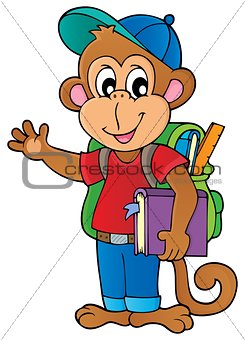 School monkey theme image 1
