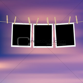 Photo Frames on Rope