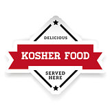 Kosher Food vintage label