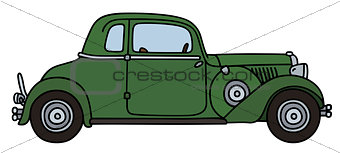 Vintage green car