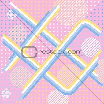 Abstract pink retro vector background