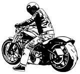 Harley Davidson and Rider