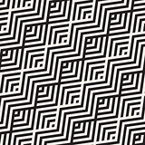 Abstract ZigZag Parallel Stripes. Stylish Ethnic Ornament. Vector Seamless Pattern.