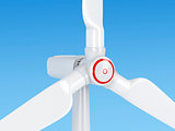 Close-up of wind turbine