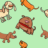 cartoon wrapping paper with dogs