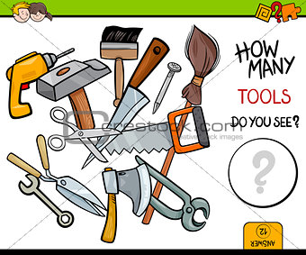 counting tools educational activity game