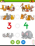 cartoon greater less or equal worksheet