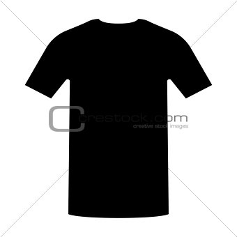 Shirt  the black color icon .