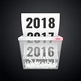 Document 2016-2018 is Cut into Shredder