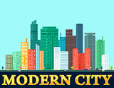 modern colorful city background