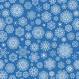 Christmas seamless snowflakes. EPS 10 vector
