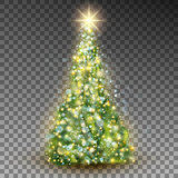 Green abstract Christmas tree. EPS 10 vector