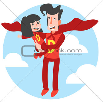 Super Dad and Super Daughter