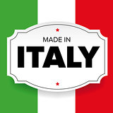 Made in Italy label