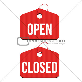 Open Closed hanger set