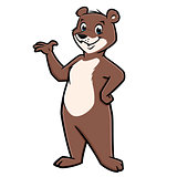 Cartoon Happy Bear