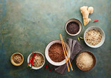 Different types of rice