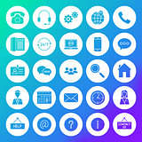 Contact Circle Solid Icons