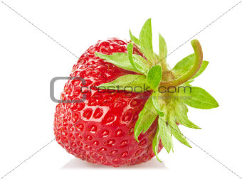 Ripe organic strawberry