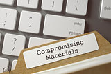 Folder Register Compromising Materials. 3D.