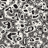 Abstract Retro Background Design. Vector Seamless Black And White Pattern.